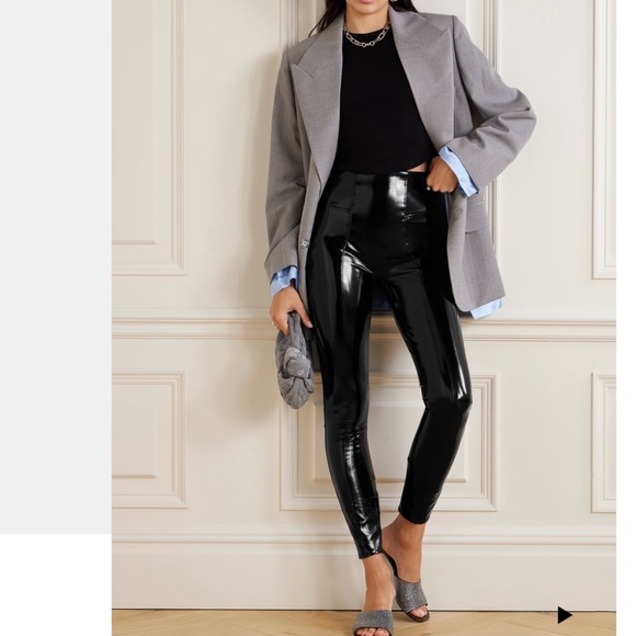 SPANX Faux Patent Leather Leggings - Picture 4 of 6